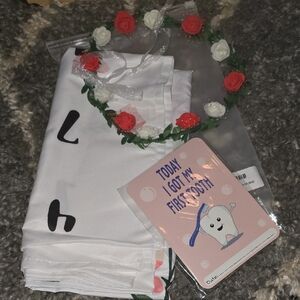 Floral Headband and Baby Milestone Card Set